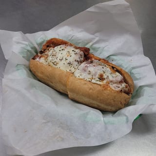 Eggplant Parmigiana Hot Sandwich