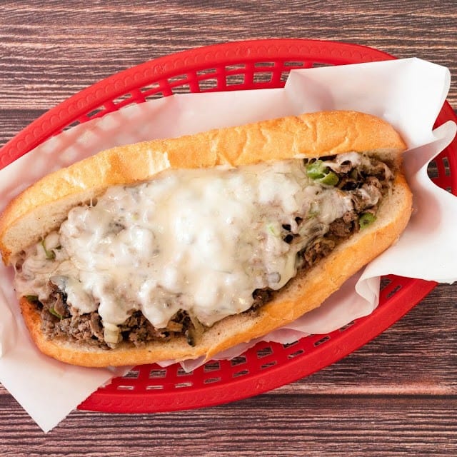 Philly Cheese Steak Sandwich.